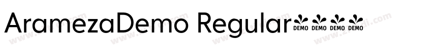 AramezaDemo Regular字体转换